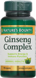 Nature's Bounty Ginseng con B12 para convertir comida en energía diaria.