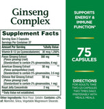 Nature's Bounty Ginseng Complex: etiqueta de calidad que respalda la pureza.