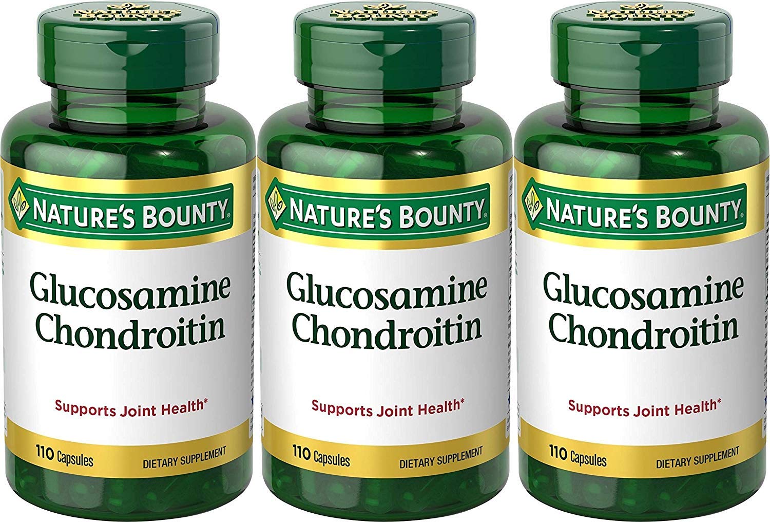 Nature's Bounty Glucosamina Condroitina, cápsulas, apoyo a la movilidad diaria
