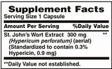 Nature's Bounty Hierba de San Juan cápsulas 300 mg, etiqueta clara para uso diario.