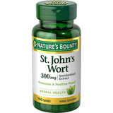 Nature's Bounty Hiperico cápsulas de 300 mg para apoyar un estado de ánimo equilibrado y bienestar.