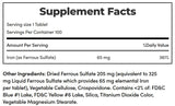 Nature's Bounty Iron 65 mg, beneficios potenciales: apoyo posible para niveles de hierro.
