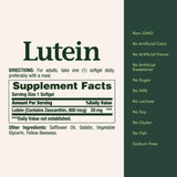 Nature's Bounty Lutein: envase en mano para uso diario