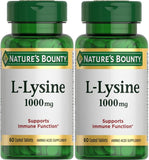 Nature's Bounty lisina 1000 mg, frente del envase, posible apoyo general