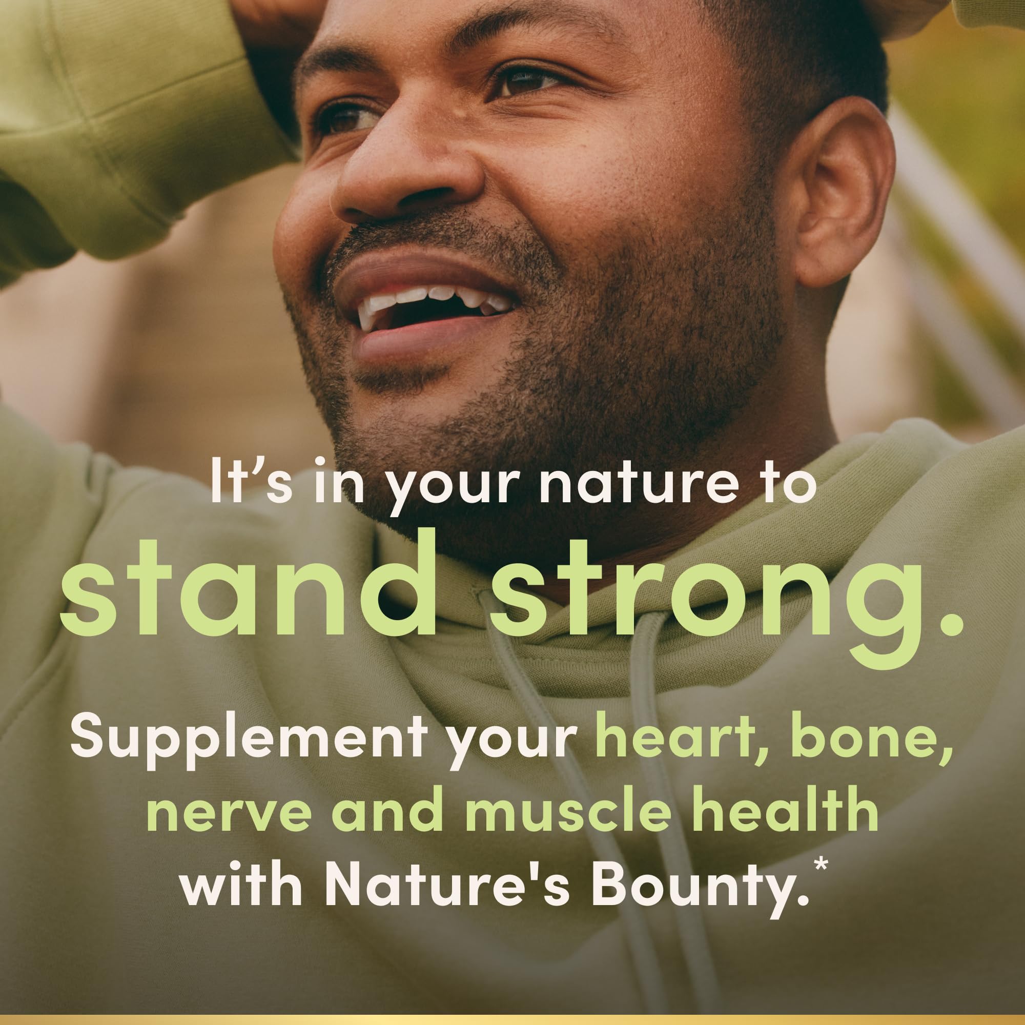 Nature's Bounty Magnesium Citrate Gummies etiqueta visible que destaca calidad y composición.