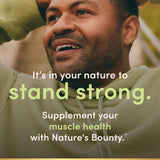 Nature's Bounty Magnesio envase en primer plano, envase práctico para casa.
