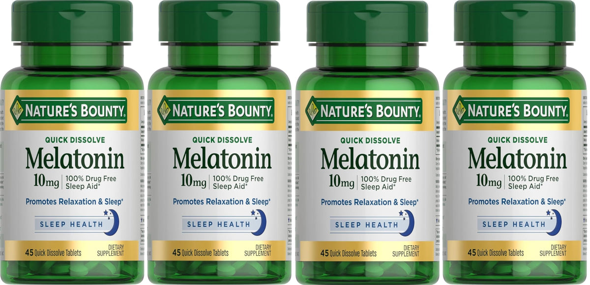 Nature's Bounty Melatonin disolución rápida en botella para dormir mejor