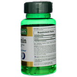Nature's Bounty Melatonina 10 mg, frente del envase, fácil toma nocturna.