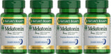 Nature's Bounty Melatonina 5 mg: etiqueta de la botella para elegir tu compra, apoyo a la relajación.