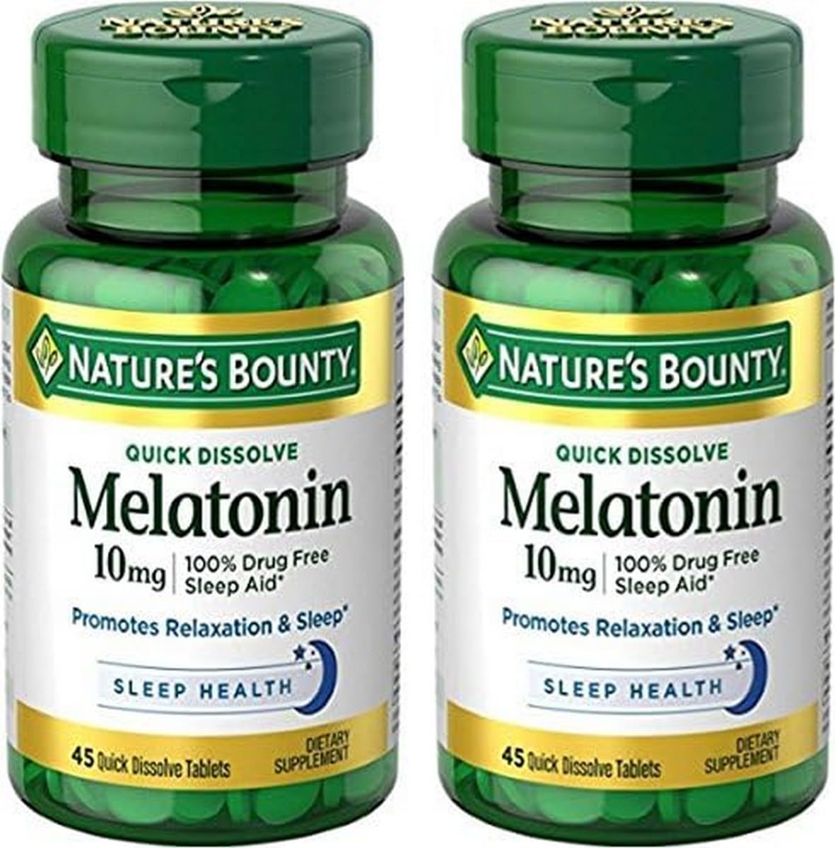 Nature's Bounty melatonina disolución rápida, bote de tabletas para dormir naturalmente