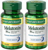 Nature's Bounty Melatonina frasco: ritual de relajación para dormir mejor.