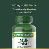 Natures Bounty Milk Thistle tomar con alimentos para mejor absorción