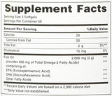 Nature's Bounty Omega-3 1000 mg, uso diario fácil de incorporar a la dieta