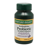 Nature's Bounty Probiotic Acidophilus, frente del envase, para apoyar la digestión diaria.