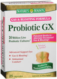 Nature's Bounty Probiotic GX cápsulas para apoyo digestivo diario