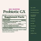 Nature's Bounty Probiotic GX uso diario para bienestar digestivo.