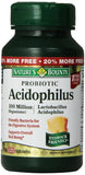 Nature's Bounty probiótico acidophilus tabletas en botella para apoyo digestivo diario
