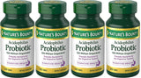 Nature's Bounty Probiotics Acidophilus: botella de tabletas para apoyo digestivo diario.
