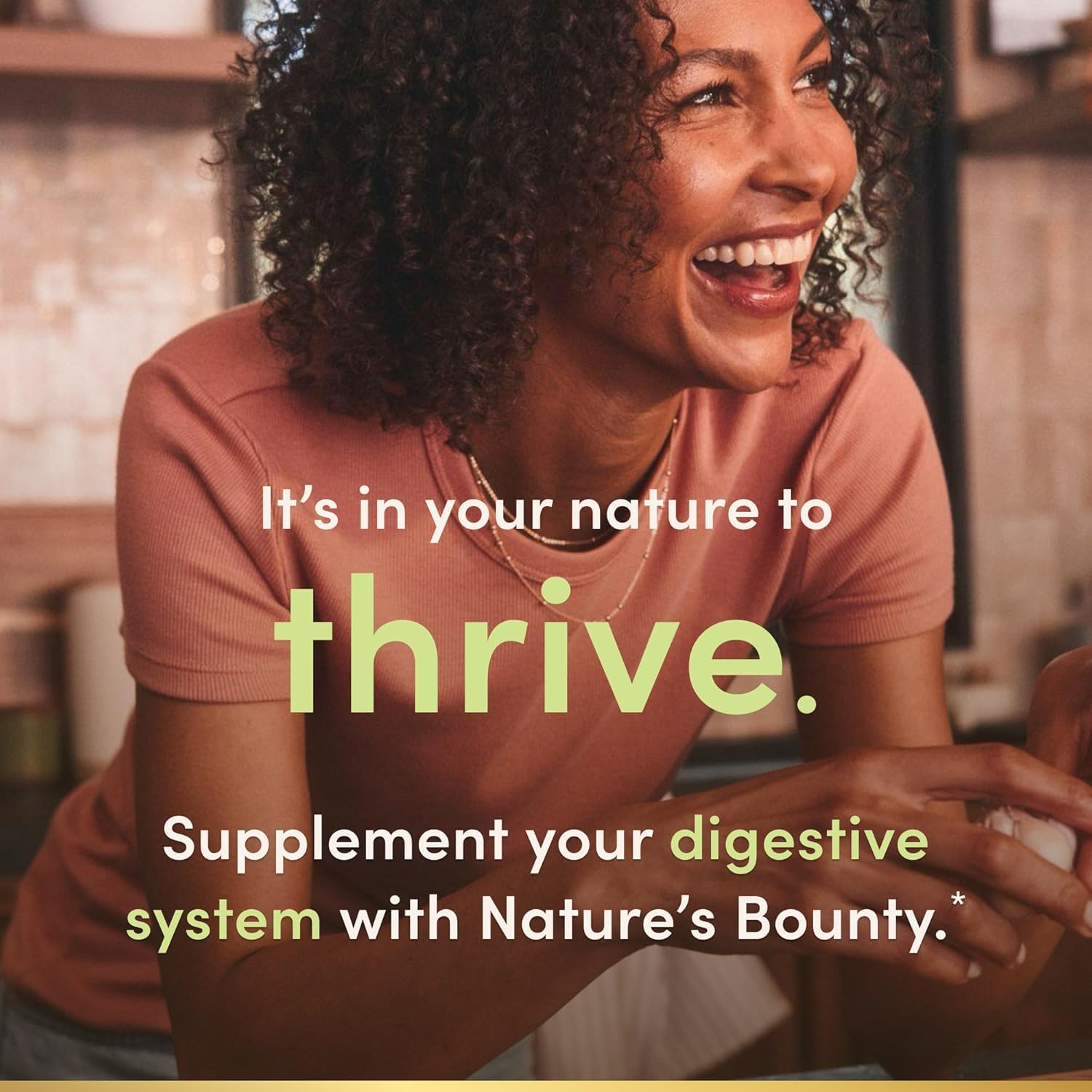 Nature's Bounty Acidophilus: presentación de 120 tabletas para rutina diaria.