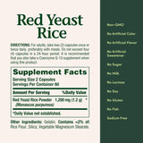 Cápsulas sin gluten de Nature's Bounty Red Yeast Rice para dieta equilibrada.