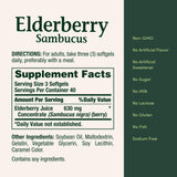 Nature's Bounty Sambucus cápsulas de liberación rápida para uso diario