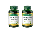Nature's Bounty Saw Palmetto, cápsulas de 450 mg en botella, uso diario sugerido