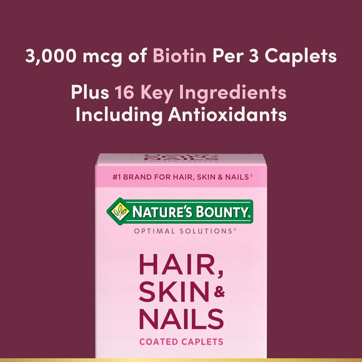 Nature's Bounty Hair Skin Nails: opción sin gluten para personas con sensibilidad.