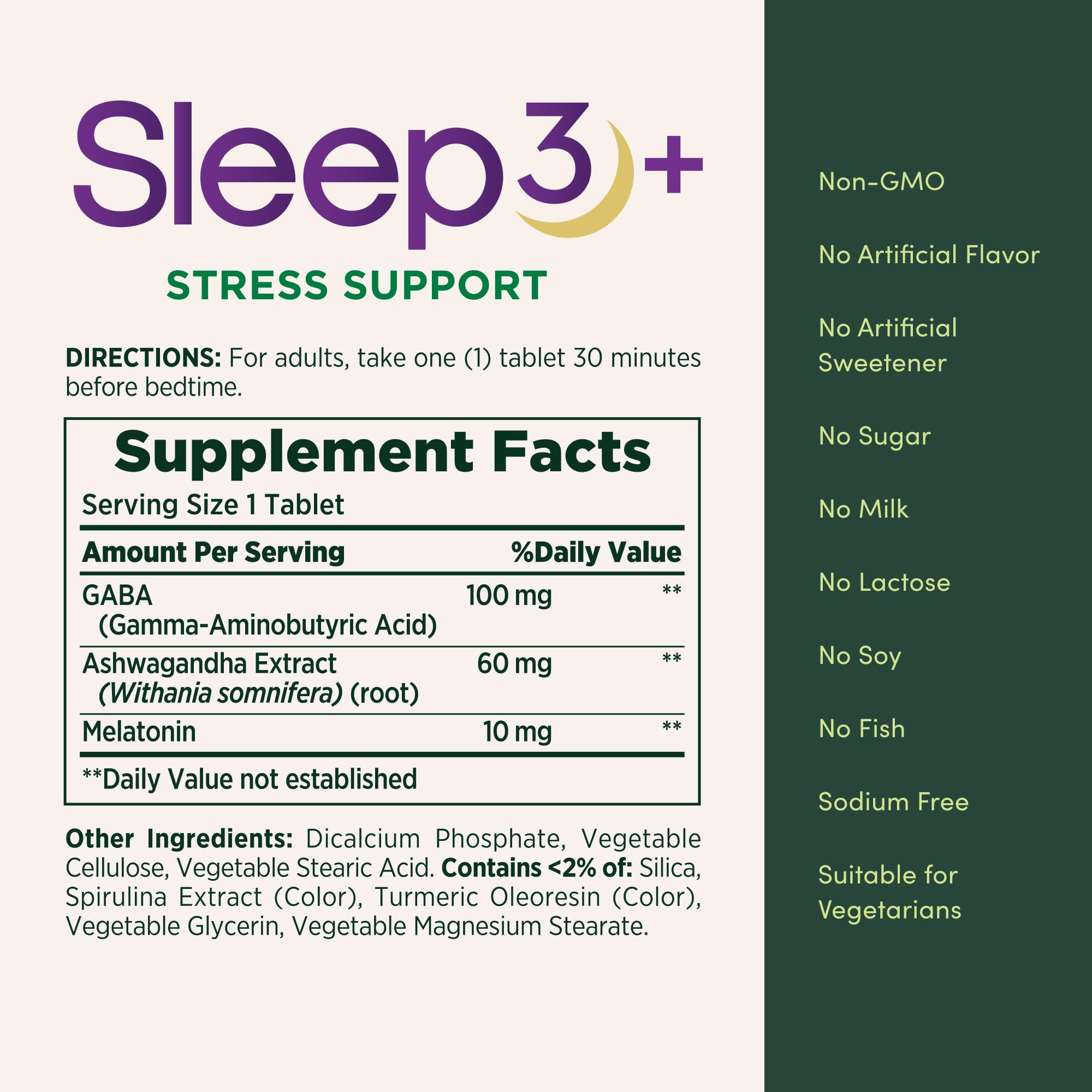 Nature's Bounty Sleep3+ cápsulas: relajación mental para la noche