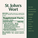Nature's Bounty St. John's Wort dosis diaria, tres cápsulas para 900 mg