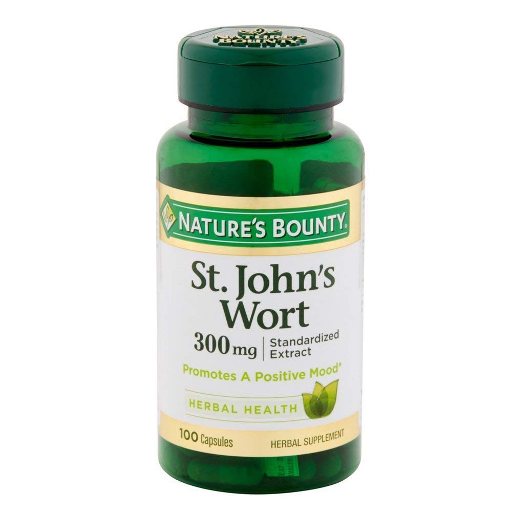 Nature's Bounty cápsulas de Hierba de San Juan 300 mg para estado de ánimo positivo