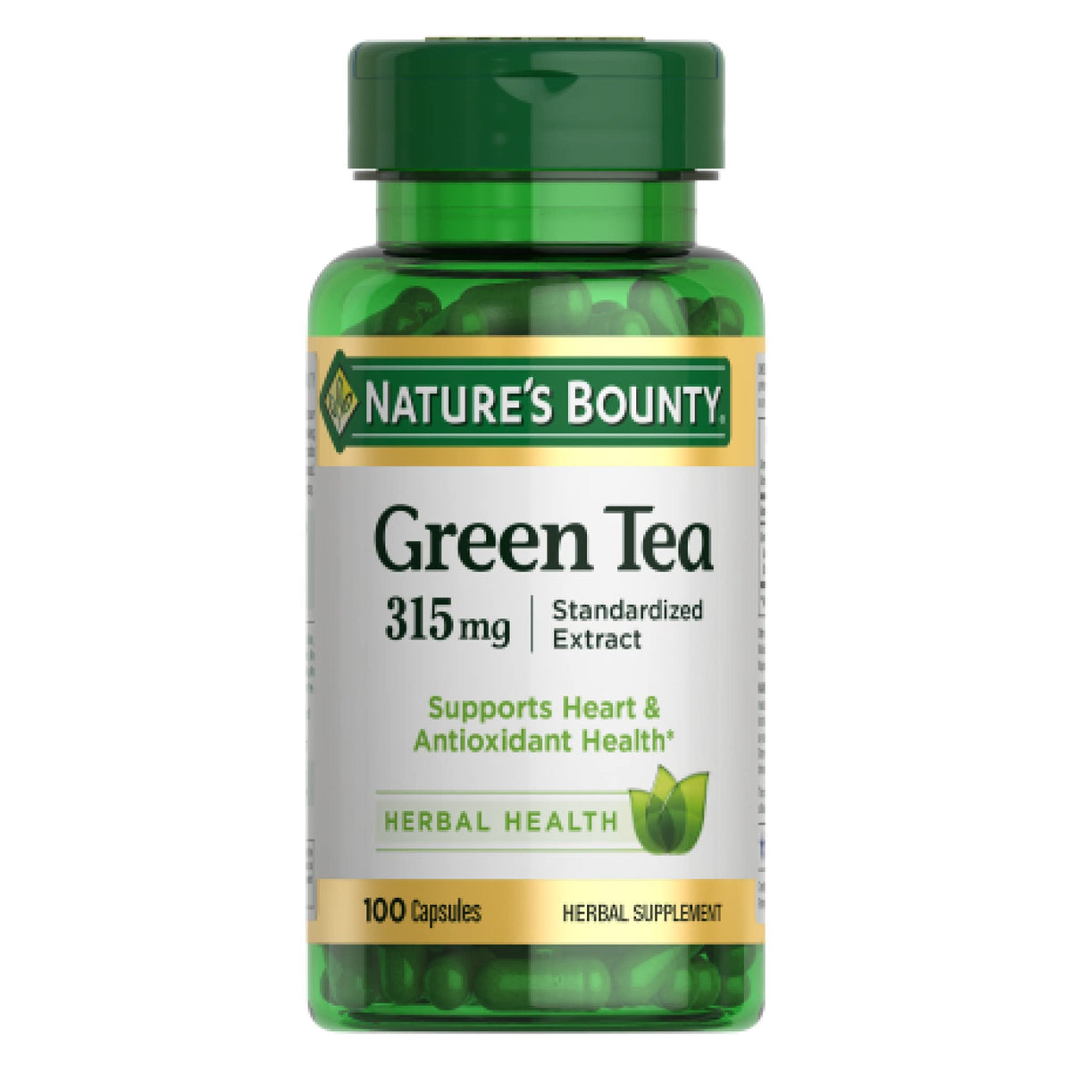 Nature's Bounty té verde cápsulas pack con beneficios antioxidantes