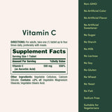 Nature's Bounty Vitamina C 500 mg uso diario con comidas para mejor absorción