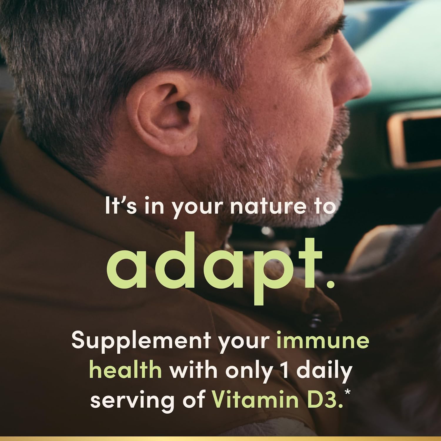 Nature's Bounty Vitamina D3 2000 UI, cápsulas fáciles de tragar para uso diario.