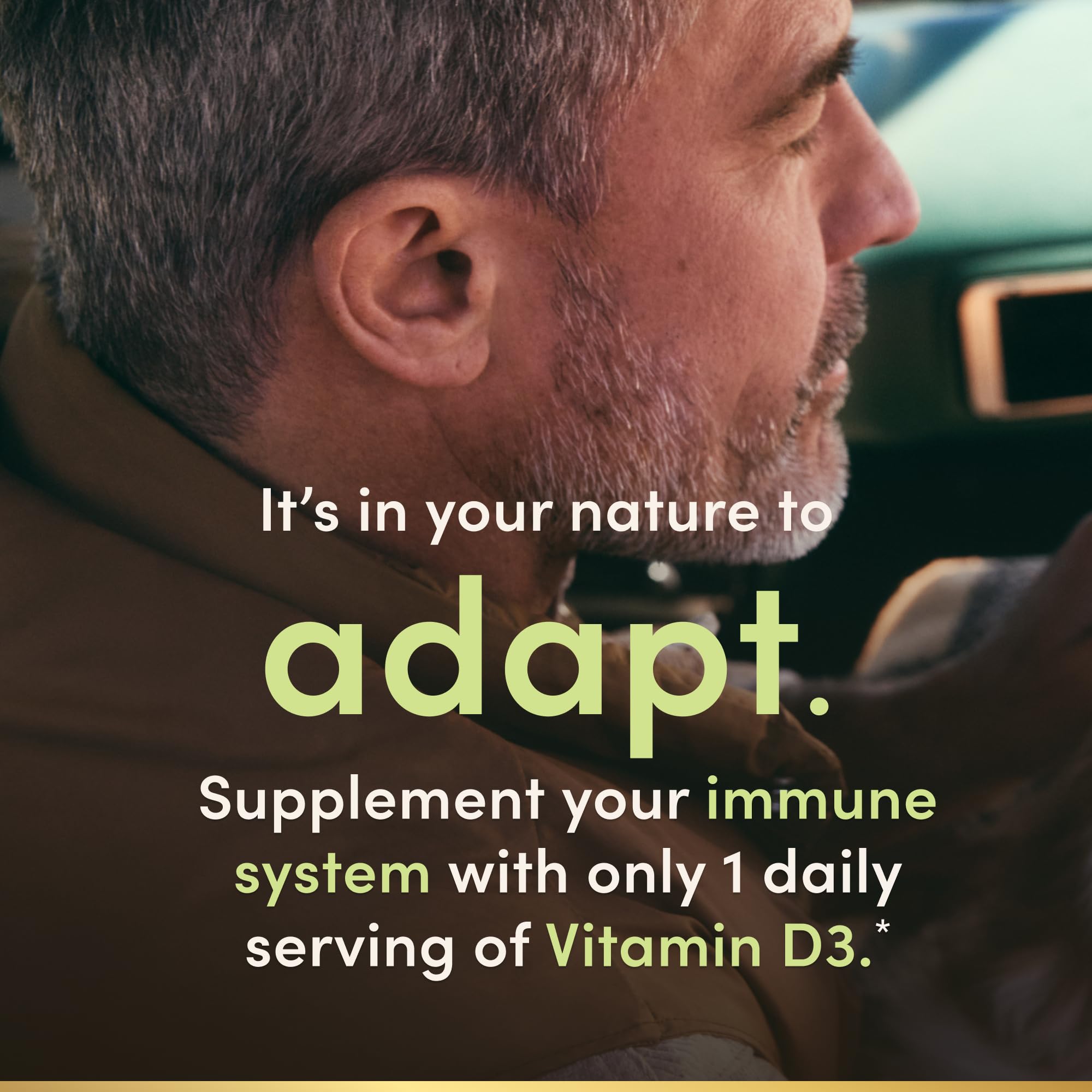Nature's Bounty Vitamina D3, apoyo inmune diario.