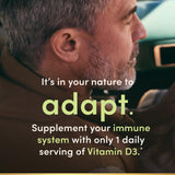 Nature's Bounty Vitamina D3, apoyo inmune diario.