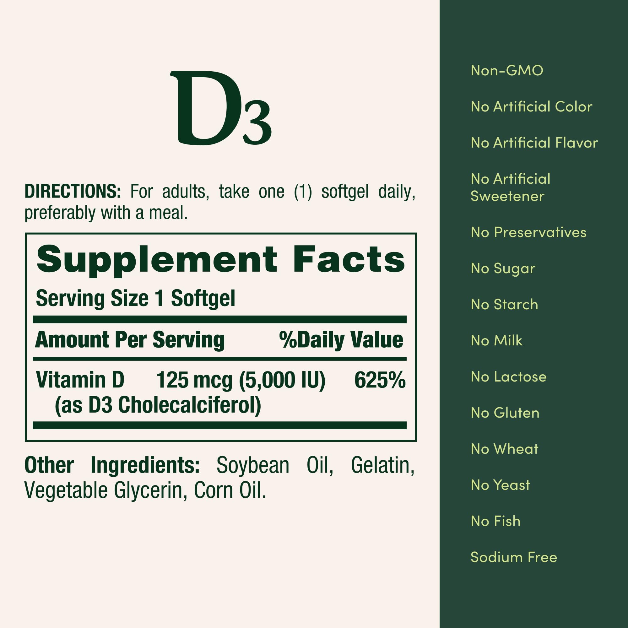 Vitamina D3 5000 UI, regulación de células inmunes.