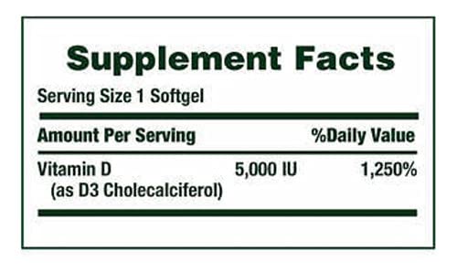 Nature's Bounty Vitamina D3 envase de 400 capsulas blandas para uso diario