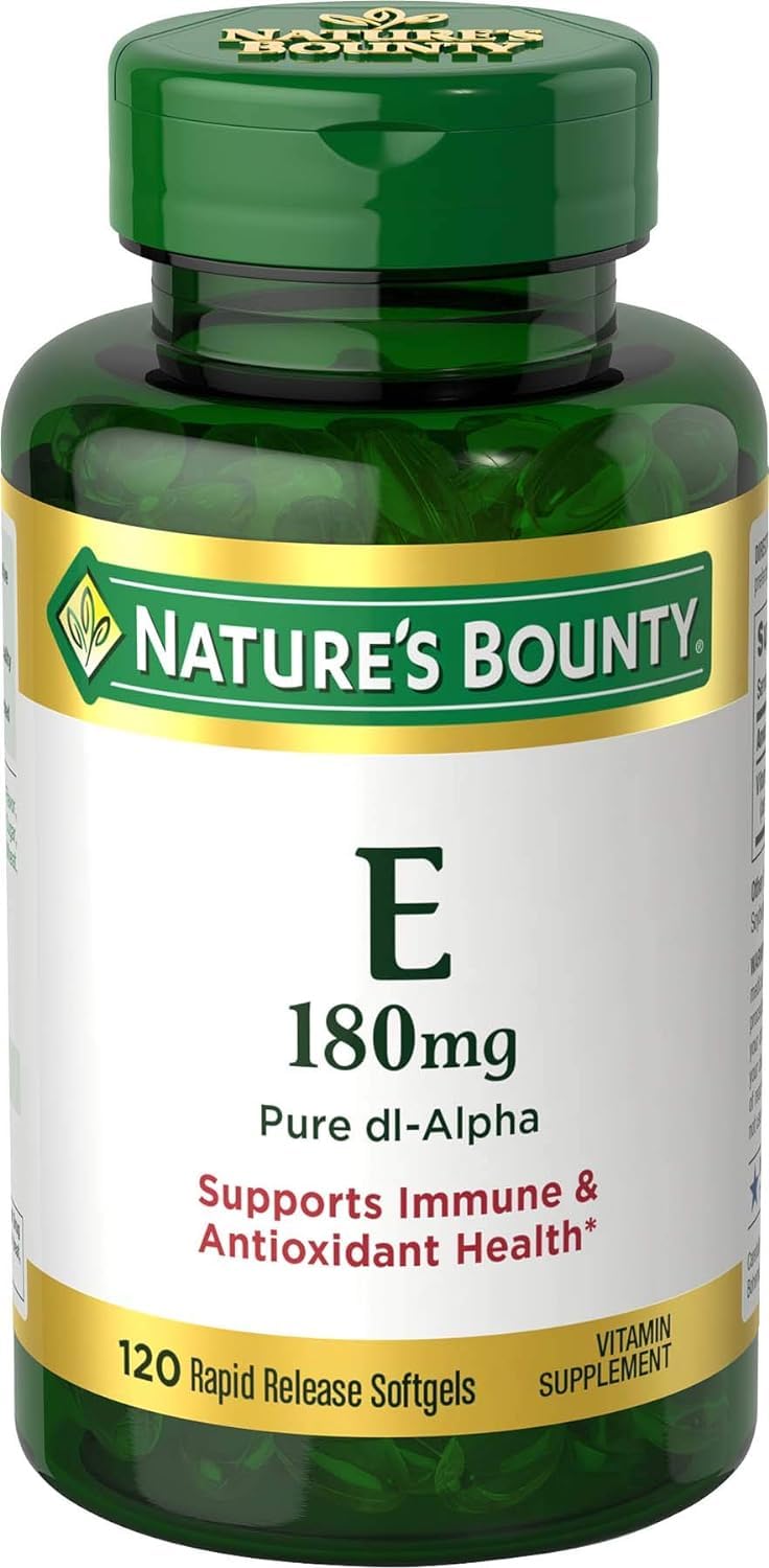 Nature's Bounty Vitamina E 400 UI: cápsulas suaves para uso diario y cuidado de la piel