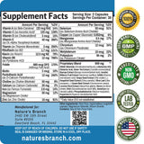 Nature's Branch fórmula 40-1 en cápsulas para apoyo cognitivo.