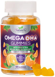 Nature's Choice Omega 3 gomitas envase naranja para uso diario y sabor agradable