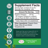 Nature's Craft Aceite de Orégano Orgánico, dosis — fórmula rica en carvacrol para equilibrio intestinal.