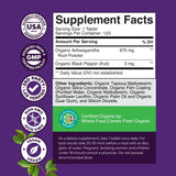 Etiqueta informativa de Natures Craft con ingredientes orgánicos detallados.