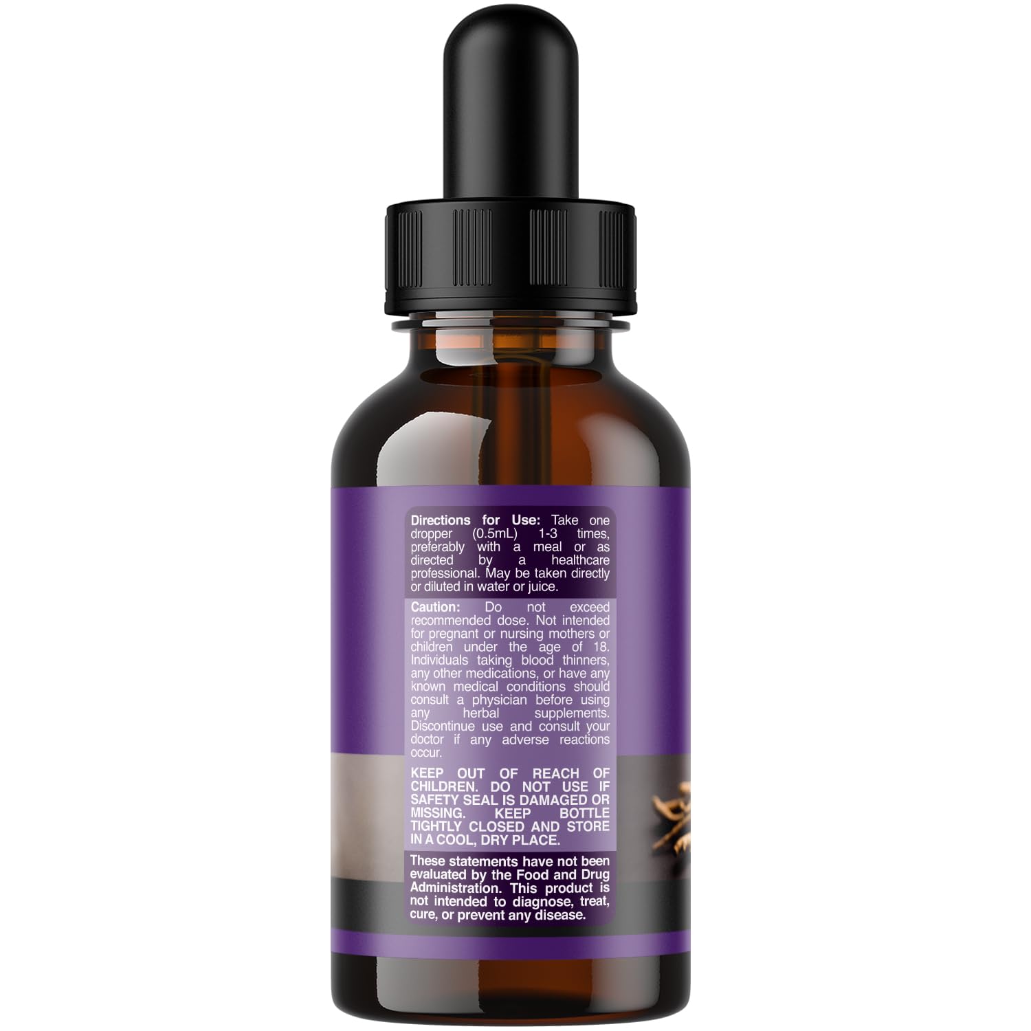Natures Craft ashwagandha gotas: gotero para administración precisa