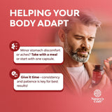 Empaque del producto con gráfico de corazón destacando la salud