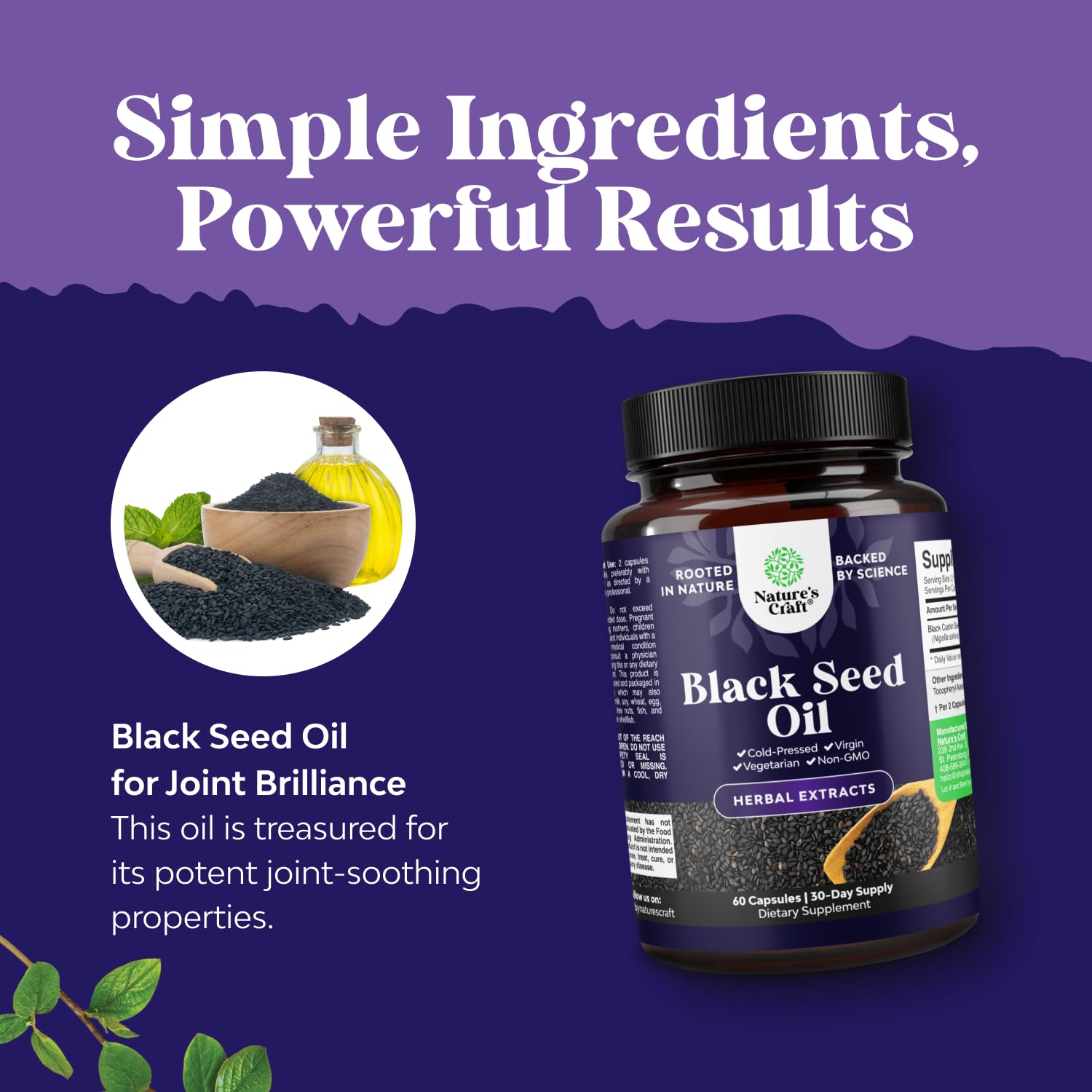 Natures Craft antioxidante con thymoquinona para bienestar diario