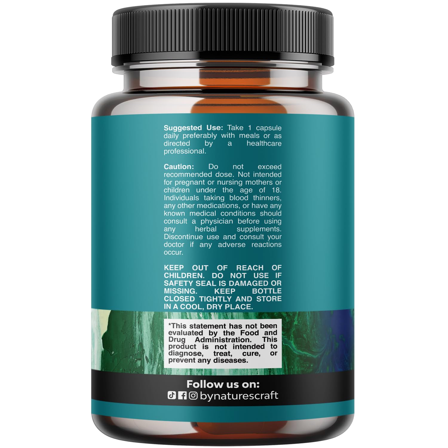 Natures Craft cápsulas para visión con Niacin y Ginkgo, apoyo ocular potencial.