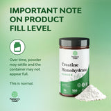 Creatina Micronizada de Natures Craft con medida de 5 g