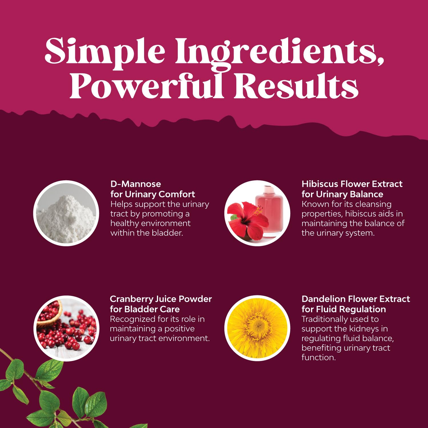 Etiqueta clara de Natures Craft con ingredientes y beneficios