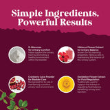 Etiqueta clara de Natures Craft con ingredientes y beneficios