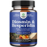 Natures Craft Diosmin Hesperidina 1000 mg: botella vertiendo para apoyar la salud venosa diaria.